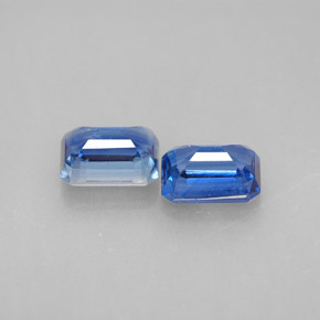  ct natürliche blauer Disthen-Edelsteine, Smaragdschliff, VS-SI