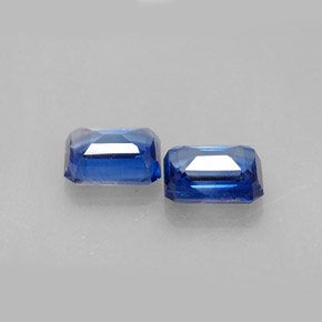  ct natürliche blauer Disthen-Edelsteine, Smaragdschliff, VS-SI