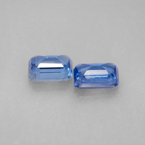  ct natürliche blauer Disthen-Edelsteine, Smaragdschliff, VS-SI