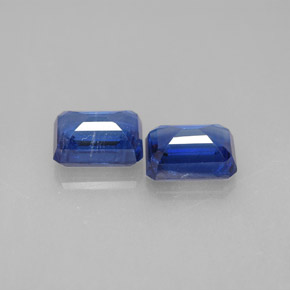  ct natürliche blauer Disthen-Edelsteine, Smaragdschliff, VS-SI