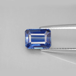 2,07 ctw natürlicher blauer Disthen, Smaragdschliff, VS-SI