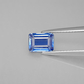 1,47 ctw natürlicher blauer Disthen, Smaragdschliff, VS-SI