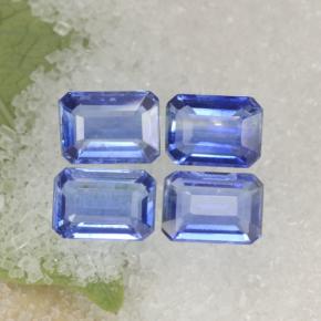 4,73 ct natürliche blauer Disthen-Edelsteine, Smaragdschliff, VS-SI