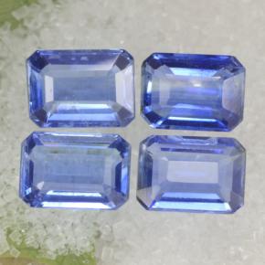 4,73 ct natürliche blauer Disthen-Edelsteine, Smaragdschliff, VS-SI