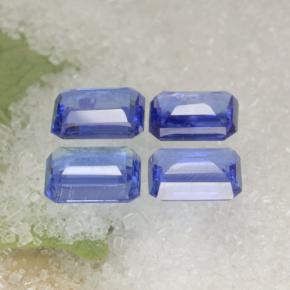 4,73 ct natürliche blauer Disthen-Edelsteine, Smaragdschliff, VS-SI