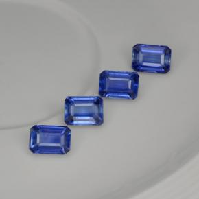 5,62 ct natürliche blauer Disthen-Edelsteine, Smaragdschliff, VS-SI