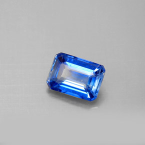 1,09 ctw natürlicher blauer Disthen, Smaragdschliff, VS-SI