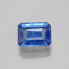 1,36 ctw natürlicher blauer Disthen, Smaragdschliff, SI