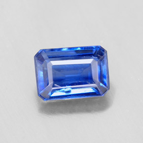 1,29 ctw natürlicher Blau Disthen, Smaragdschliff, VS