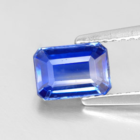1,34 ctw natürlicher blauer Disthen, Smaragdschliff, VS