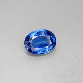 2,25 ctw natürlicher blauer Disthen, Oval Schliff, VS