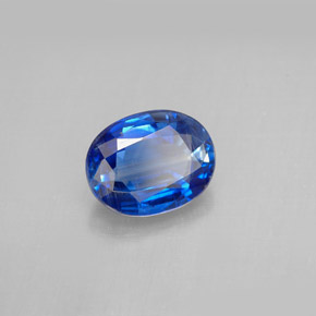 2,25 ctw natürlicher blauer Disthen, Oval Schliff, VS