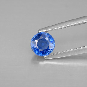 0,69 ctw natürlicher blauer Disthen, Rundschliff, SI