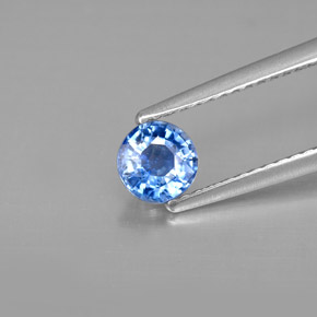 0,61 ctw natürlicher blauer Disthen, Rundschliff, SI