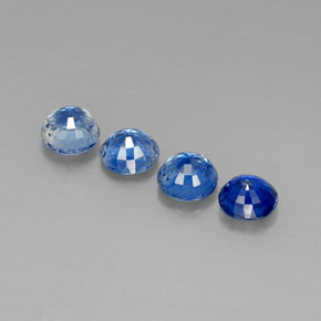  ct natürliche blauer Disthen-Edelsteine, Rundschliff, VS-SI