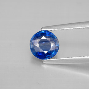 1,13 ctw natürlicher blauer Disthen, Rundschliff, VS-SI