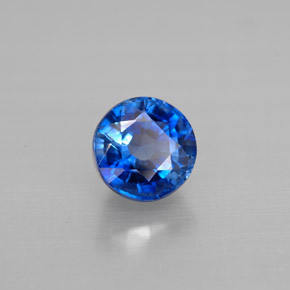 1,34 ctw natürlicher blauer Disthen, Rundschliff, VS-SI