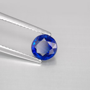 1,08 ctw natürlicher blauer Disthen, Rundschliff, VS-SI