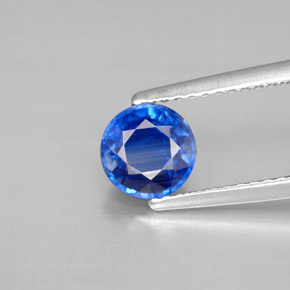 1,22 ctw natürlicher blauer Disthen, Rundschliff, VS-SI