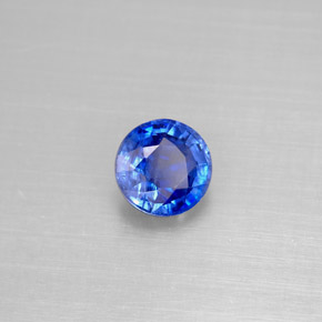 1,13 ctw natürlicher blauer Disthen, Rundschliff, VS-SI