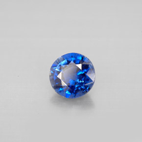 0,89 ctw natürlicher blauer Disthen, Rundschliff, VS-SI