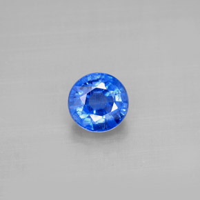 1,29 ctw natürlicher blauer Disthen, Rundschliff, VS-SI