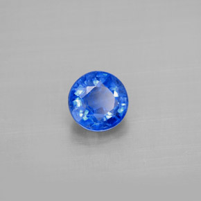 1,29 ctw natürlicher blauer Disthen, Rundschliff, VS-SI