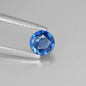 0,65 ctw natürlicher blauer Disthen, Rundschliff, SI