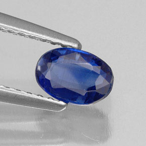 0,72 ctw natürlicher blauer Disthen, Oval Schliff, VS-SI