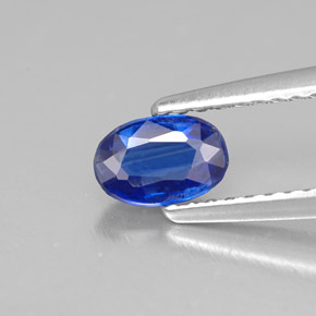 0,49 ctw natürlicher blauer Disthen, Oval Schliff, VS-SI