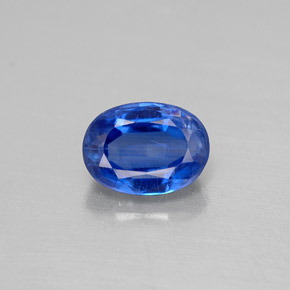 0,64 ctw natürlicher blauer Disthen, Oval Schliff, VS-SI