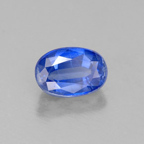 0,82 ctw natürlicher blauer Disthen, Oval Schliff, VS-SI