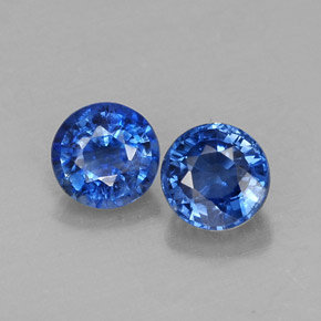  ct natürliche blauer Disthen-Edelsteine, Rundschliff, VS-SI