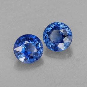  ct natürliche blauer Disthen-Edelsteine, Rundschliff, VS-SI