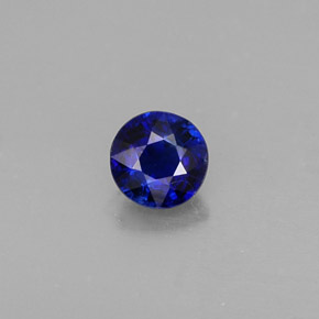 0,45 ctw natürlicher blauer Disthen, Rundschliff, VS
