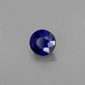 0,45 ctw natürlicher blauer Disthen, Rundschliff, VS