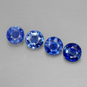 ct natürliche blauer Disthen-Edelsteine, Rundschliff, VS-SI