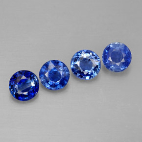  ct natürliche blauer Disthen-Edelsteine, Rundschliff, VS-SI