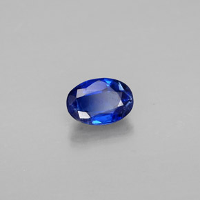 0,68 ctw natürlicher blauer Disthen, Oval Schliff, VS