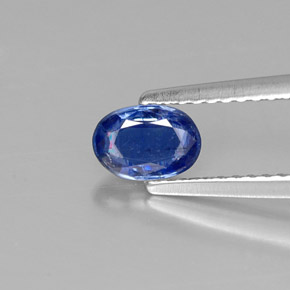 0,61 ctw natürlicher blauer Disthen, Oval Schliff, SI