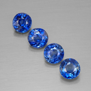  ct natürliche blauer Disthen-Edelsteine, Rundschliff, SI
