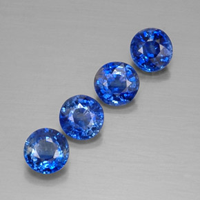  ct natürliche blauer Disthen-Edelsteine, Rundschliff, SI