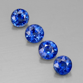  ct natürliche blauer Disthen-Edelsteine, Rundschliff, SI