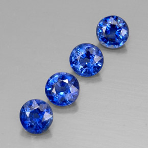  ct natürliche blauer Disthen-Edelsteine, Rundschliff, SI