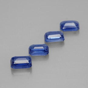  ct natürliche blauer Disthen-Edelsteine, Smaragdschliff, VS-SI