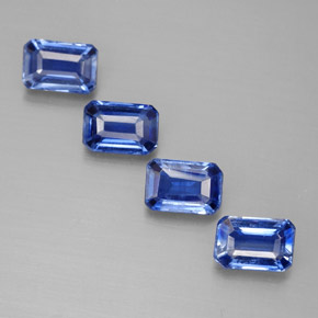  ct natürliche blauer Disthen-Edelsteine, Smaragdschliff, VS-SI