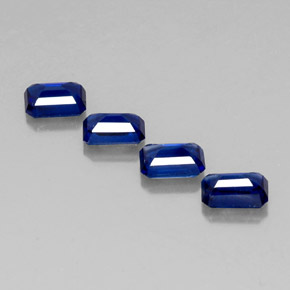  ct natürliche blauer Disthen-Edelsteine, Smaragdschliff, VS-SI