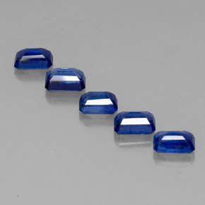  ct natürliche blauer Disthen-Edelsteine, Smaragdschliff, VS-SI