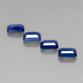 ct natürliche blauer Disthen-Edelsteine, Smaragdschliff, VS-SI