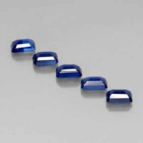  ct natürliche blauer Disthen-Edelsteine, Smaragdschliff, VS-SI